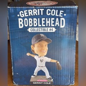 Authentic Yankee collectible of Gerrit Cole bobble head all star!
